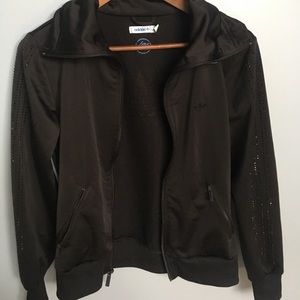 Black Adidas Sequined Track Jacket